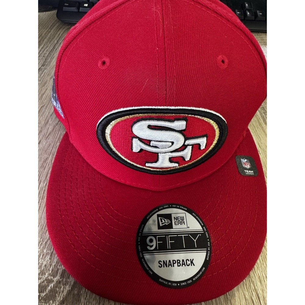 New San Francisco 49ers Red New Era 9FIFTY Super Bowl SNAPBACK HAT CAP A1